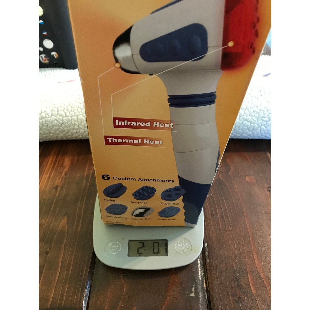 HoMedics InfraTech Max Dual Heat Body Massager IR-610 Handheld 6 Attachments - Picture 6 of 6
